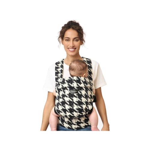 Momcozy Baby Carrier - Ergonomic, Cozy and Lightweight Carrier for 7-44lbs, Effortless to Put On, Ideal for Hands-Free Parenting, Enhanced Lumbar Support, Houndstooth