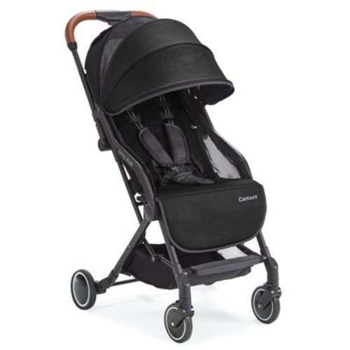 Contours Bitsy Elite Lightweight Compact Travel Stroller, Black, Plane-Friendly, 14 lbs
