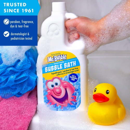 Mr. Bubble Extra Gentle Bubble Bath, Dye and Fragrance Free, 36 fl oz