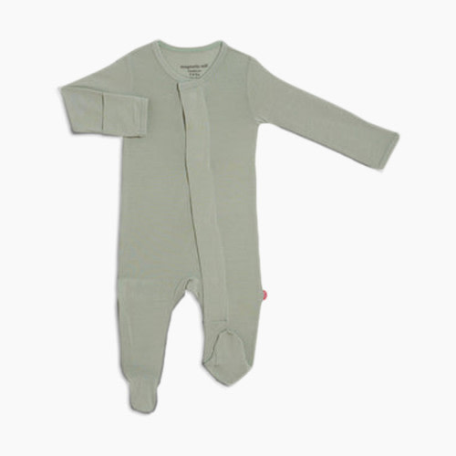 Magnetic Me Modal Magnetic Footie - Sea Foam, 0-3 M