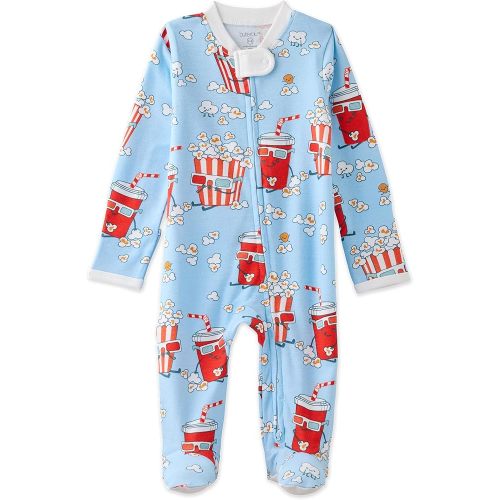 Butterblu Scout Sleep & Play 100% Organic Cotton Footed Zip Front Sleeper Pajamas for Baby Boys, Girls, Unisex