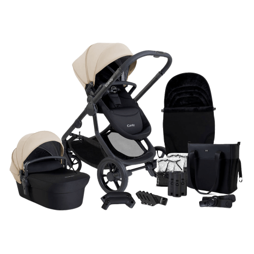 iCandy Orange 4 Stroller and Bassinet Complete Bundle - Latte