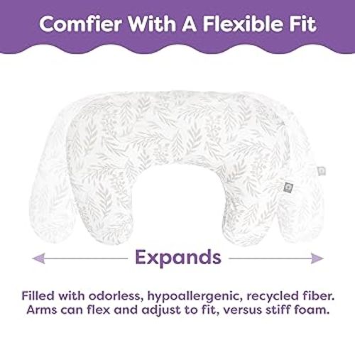 Boppy Nursing Pillow - Ergonomic Bottle & Breastfeeding Pillow with High, Firm, Large Area, Water-Repellent Cushion with Washable Cover; Baby Safety Alliance Verified - Oatmeal Boucle