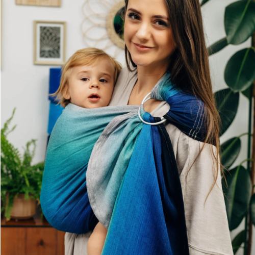 Ring Sling, Airglow, Gathered shoulder | Mama & Roo's