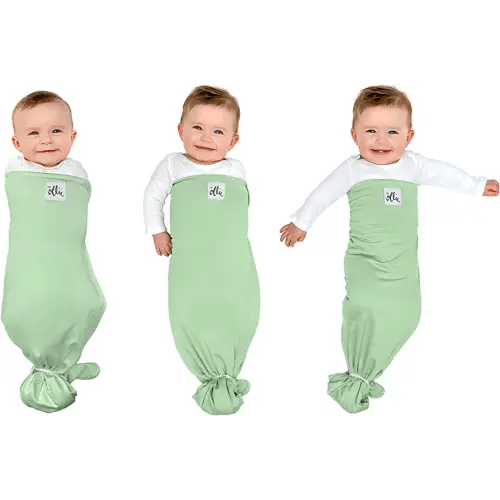 The Ollie Swaddle - Helps to reduce the Moro (startle) reflex - Made from a custom designed moisture-wicking material (Meadow)