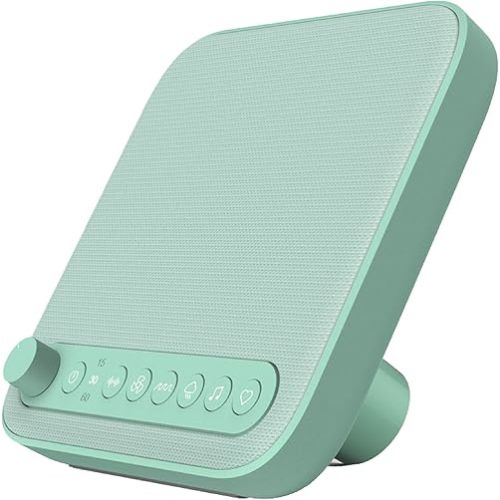 Pure Enrichment PureBaby Sound Machine - All-Natural Sounds Include Lullaby, Heartbeat, White Noise, Fan, Ocean, and Rain, with Auto-Off Timer & USB Charger - Patented Design (Mint Green)