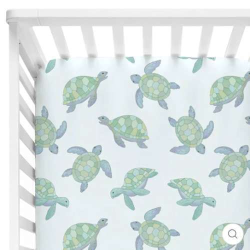Totally Turtles Crib Sheet