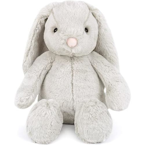 MON AMI Sterling Bunny Stuffed Animal – 15-Inch Soft Plush Rabbit | Huggable Bunny for Kids of All Ages | Adorable Valentine’s Day & Everyday Gift