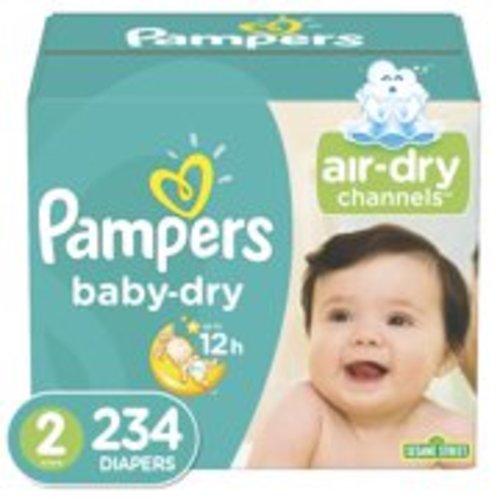 Pampers Baby-Dry Extra Protection Diapers, Size 2, 234 ct