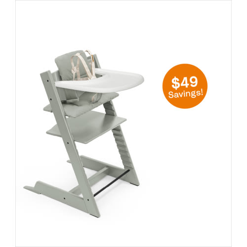 Stokke Tripp Trapp Wood High Chair with Tray: Classic Scandinavian Design