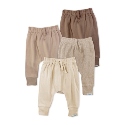 Jordan Assorted 4-Pack Organic Cotton Joggers, 0-3M