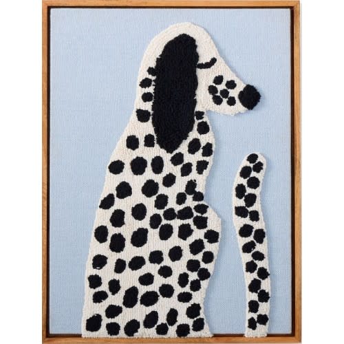 West Elm x PBK Puppy Woven Framed Art (Dalmatian)