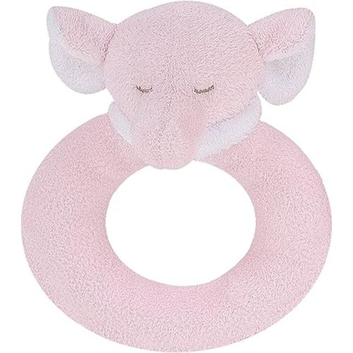 Angel Dear - Pink Elephant, Ring Rattle