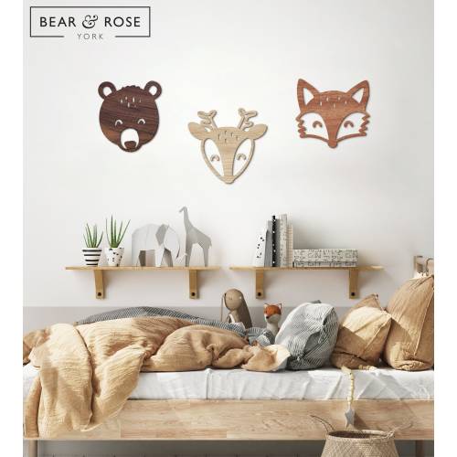 Woodland Trio - Solid Nursery Wall Decor Set