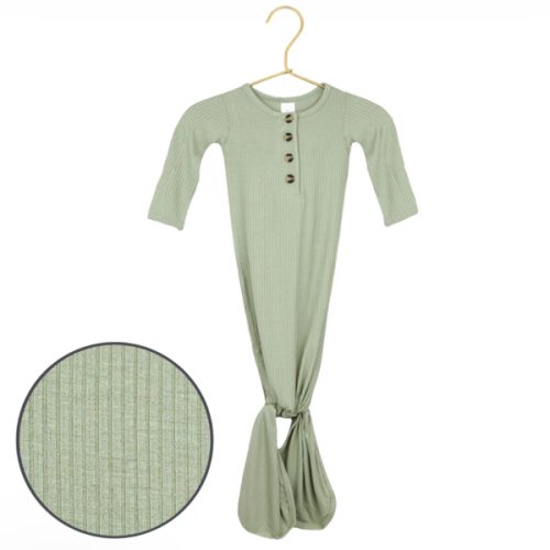 Ellis Ribbed Knotted Gown – Lou Lou & Company