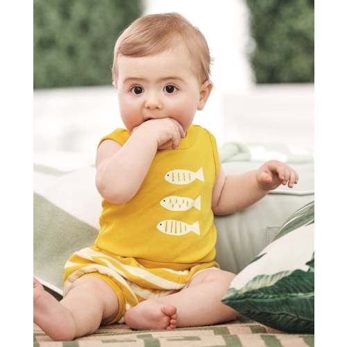 Baby Sleeveless Bodysuit & Bloomers Set | Hanna Andersson