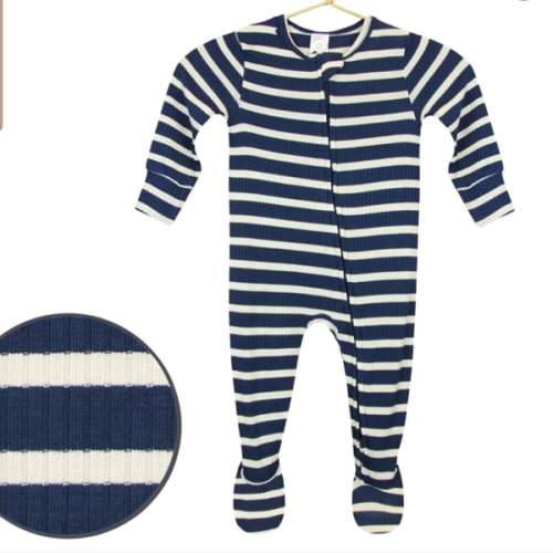 Jack Ribbed Zipper Footies