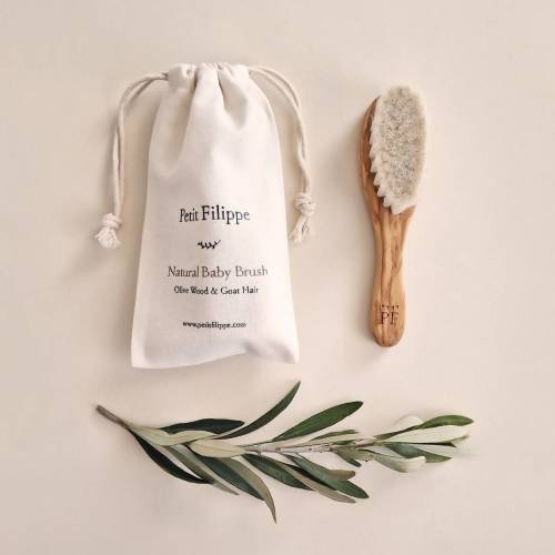 Natural Baby Brush - Olive Wood