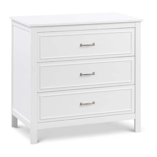 DaVinci Charlie 3-Drawer Dresser, White