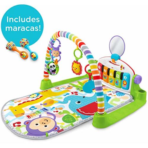 Fisher-Price Deluxe Kick & Play Piano Gym & Maracas [Amazon Exclusive]
