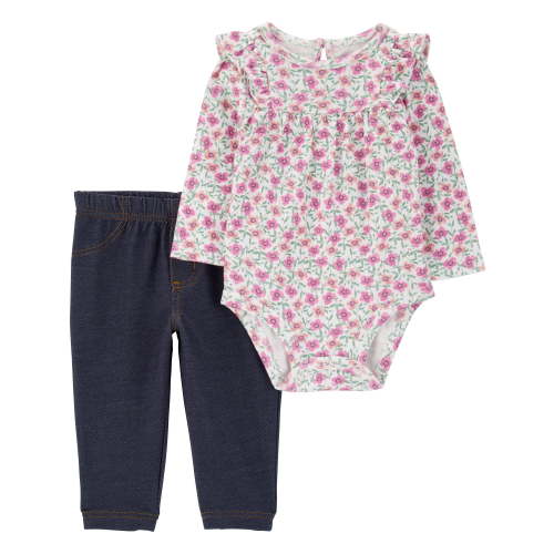 Carter's Child of Mine Baby Girl Outfit Set, 2-Piece, Sizes 0/3-24 Months