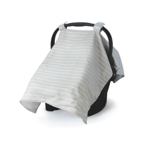 Go by Goldbug Car Seat Canopy - Gray Ticking Stripe