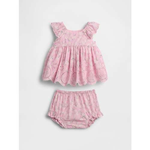 Baby Eyelet Outfit Set