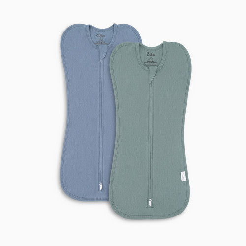 Zipper Swaddle Blanket (2 Pack) - Nomadic Blue, Azul