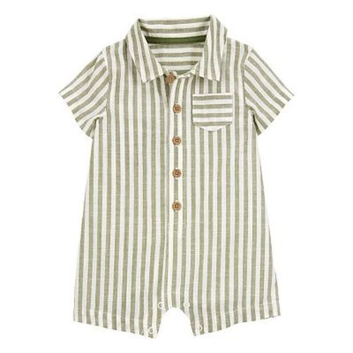 Baby Boy Carter's Striped Short-Sleeve Romper