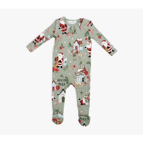 Candy Cane Village Organic Cotton Baby Pajama