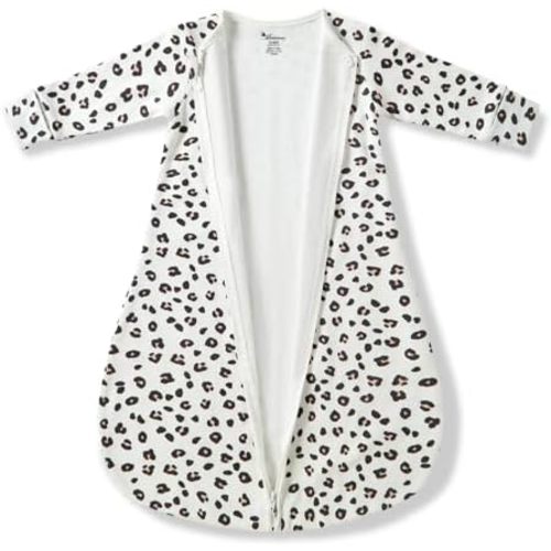 0.5 Tog Baby Sleep Sack, Long Sleeves Wearable Blanket Newborn Sleeping Bag with Arm for 0-6 Months