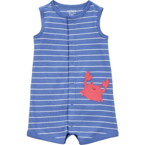 Carters Child of Mine Baby Boy Romper - Snaps - Sizes 0/3-24 Months