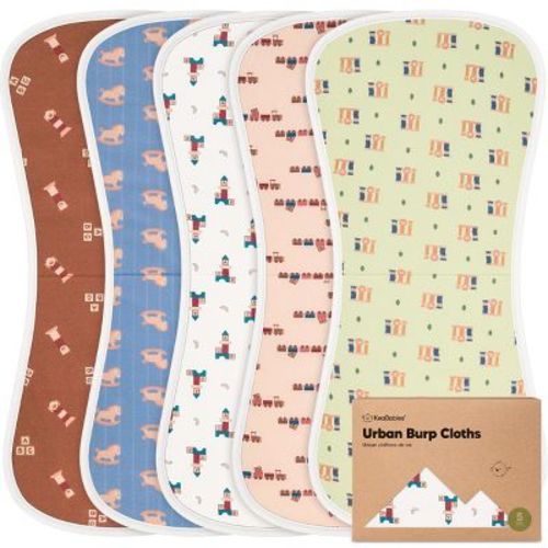 KeaBabies 5pk Urban Baby Burp Cloths, Organic Burping Cloth for Babies, Burp Rags for Baby Girls, Boys (Prairie) : Target