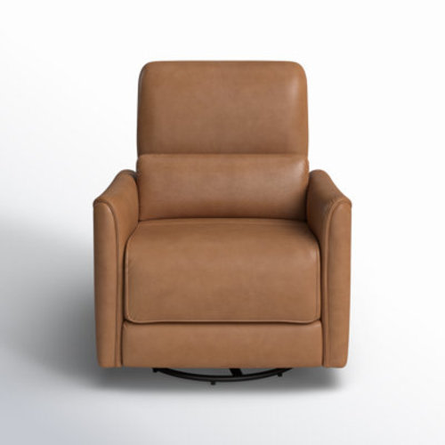 Mila Leather Rocking Swivel Power Recliner | Joss & Main