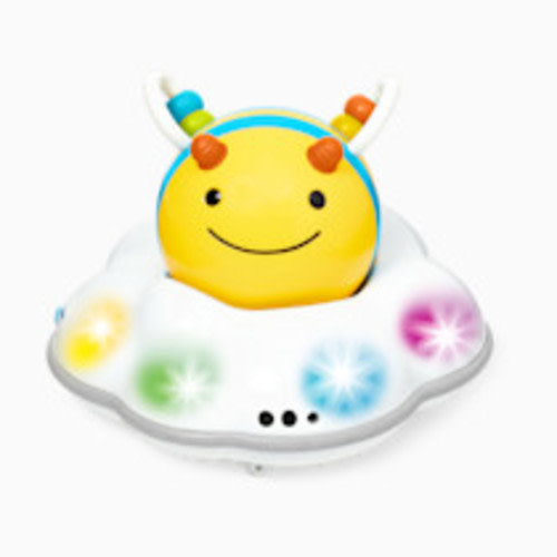 Skip Hop Baby Follow-Me Bee Tummy Time Crawl Toy 3-Stage Infant Sensory Development with Lights Sounds and Music Explore & More Age 5m+