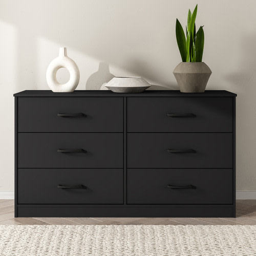 Mainstays Ardent 6 Drawer Dresser, Black