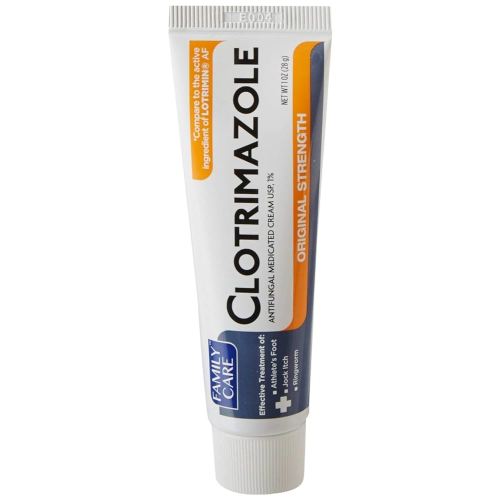 2 Pk. Family Care 831527005052-1 Clotrimazole Anti-Fungal Cream, 1% USP