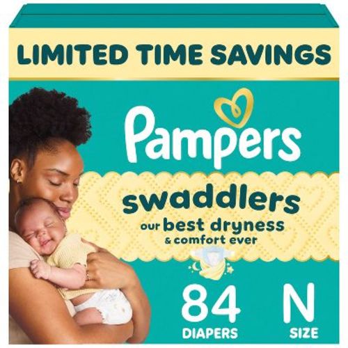 Pampers Swaddlers Sensitive Disposable Diapers - Size 0 - 84ct