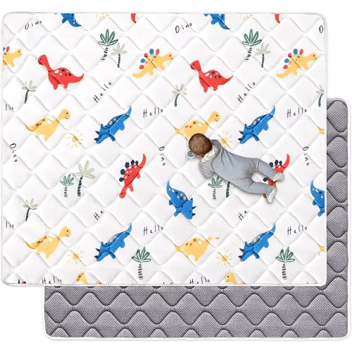 Odorless Premium Foam Baby Play Mat 71" X 59", Extra Large Activity Playmats for Babies,Toddlers, Infants, Soft Thicker Baby Mat for Floor, Play & Tummy Time, Machine Washable for Easy Care