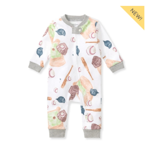 Baseball Organic Cotton Sleep & Play