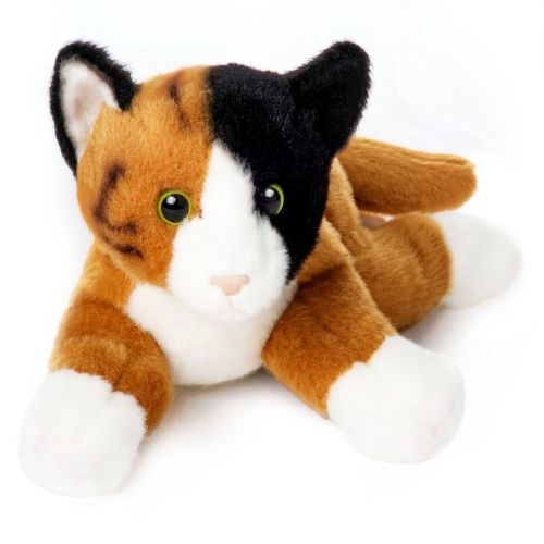 Bearington Lil' Callie Small Plush Stuffed Animal Calico Cat, Kitten 8 inch, For Ages 3-14
