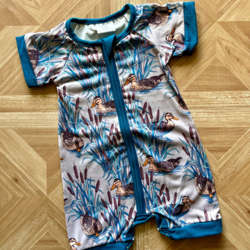 Blue Duck Zip Romper | The Holler Boutique