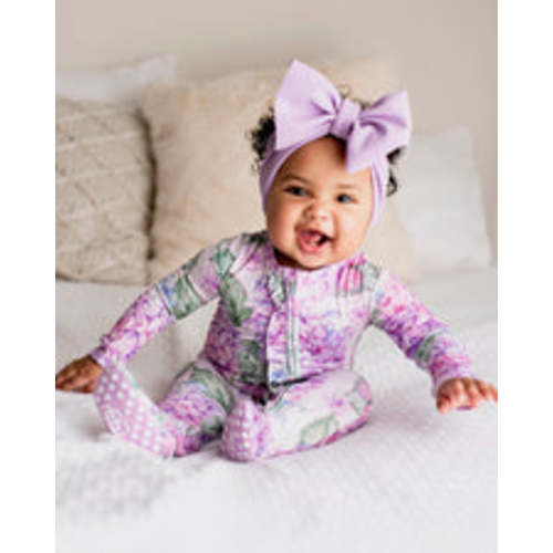 You Had Me At Hydrangea Ruffle Footie