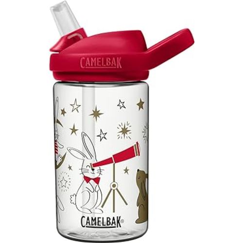 CamelBak eddy+ 14oz Kids Water Bottle with Tritan Renew – Straw Top, Leak-Proof When Closed