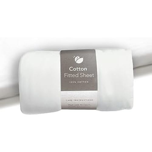 Guava Lotus Travel Crib Sheet | 100% Cotton Fitted Sheet with Manufacturer-Approved Fit | Soft & Breathable Crib Sheet for Your Baby's Comfort | Unisex Sheet for Infants and Toddlers