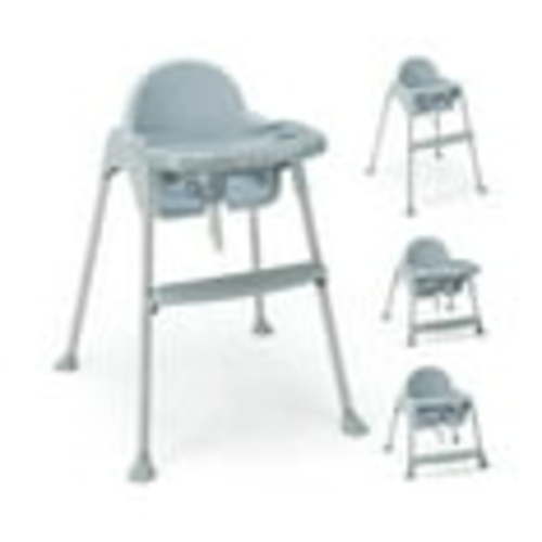 Kadyn Baby Highchair, High Chairs,Toddler Chair, 4 in 1 Convertible Kids Dining High Chair with Adjustable Removable Tray, Gray