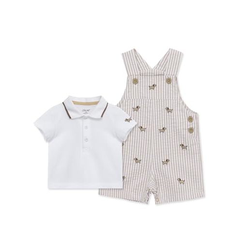 Little Me baby-boys 2-piece Tee Shirt and Shortall Set