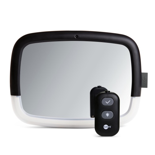 SafeFit® Lighted Pivot Infant Car Mirror, Crash-Tested, Black, Unisex