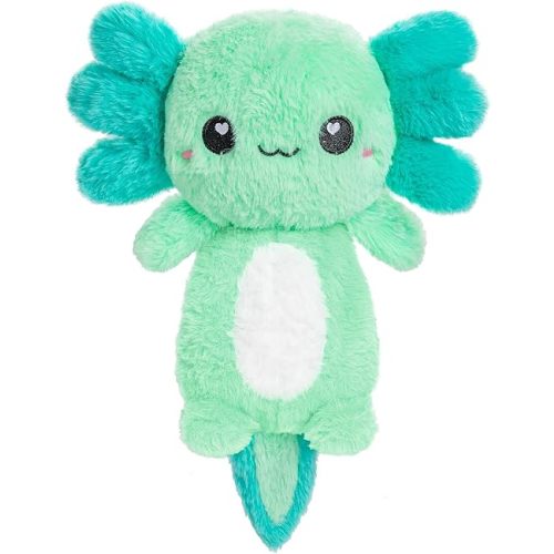 Axolotl Microwavable Unscented Heating Pad for Women and Kids- Cute Soft Cozy Pillow Plush Heatable Warm Stuffed Animals - Kawaii Hot and Cold Plushie Food Toy - Axolotl Gifts for Girls and Boys Mint