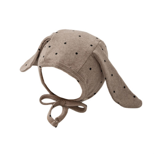 [Cozy Warmth] Adorable Bunny Ears Beanie for Youngsters Boys &amp; Girls - Soft Cotton, Breathable, Sun-Protective Youngsters Cap with Polka Dot Design, Perfect for Thanksgiving &amp; Casual Attire, Youngsters Beanie | Playful Design | Soft Cotton Blend